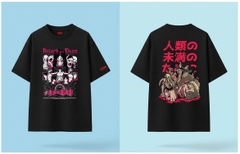 🔥⚡Áo thun ATTACK ON TITAN siêu mềm mịn, kiểu dáng Oversize _ Unisex _ Phiên bản giới hạn