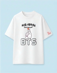Love yourself BTS - Áo Oversize Unisex chuẩn phong cách Hàn Quốc
