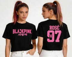 BLACKPINK- Áo thun nữ tay ngắn cotton chuẩn Hàn Quốc