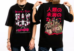 🔥⚡Áo thun ATTACK ON TITAN siêu mềm mịn, kiểu dáng Oversize _ Unisex _ Phiên bản giới hạn