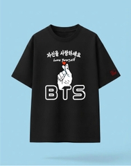 Love yourself BTS - Áo Oversize Unisex chuẩn phong cách Hàn Quốc