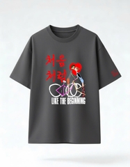 LIKE THE BEGINNING - Áo Oversize_Unisex chuẩn phong cách Hàn Quốc