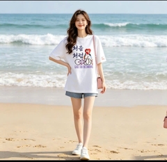 LIKE THE BEGINNING - Áo Oversize_Unisex chuẩn phong cách Hàn Quốc