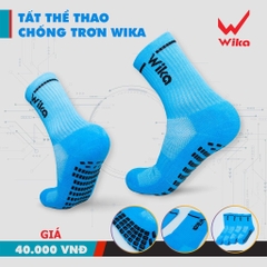 Tất chống trơn dệt kim cao su đủ màu Wika Sport