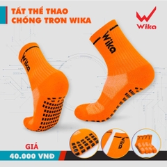 Tất chống trơn dệt kim cao su đủ màu Wika Sport