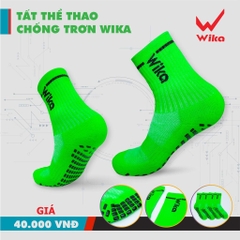 Tất chống trơn dệt kim cao su đủ màu Wika Sport