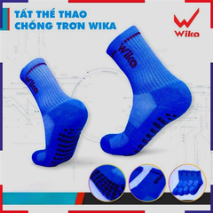 Tất chống trơn dệt kim cao su đủ màu Wika Sport