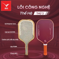 Vợt Pickleball Soxter IMPACT PRO Bề mặt siêu nhám KEVLAR - Công nghệ lõi trợ lực thế hệ mới