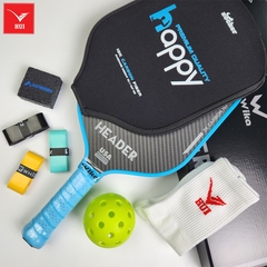 Vợt Pickleball Wika Header - Carbon T1000 cao cấp siêu nhám vân 3K - chiều dày viền 16mm