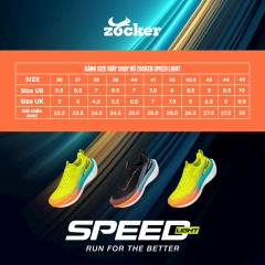 Giày Chạy Bộ Nam/Nữ Zocker Speed Haft Full Carbon