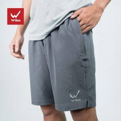 Quần short Wika - Chất liệu 100% polyester, dày dặn, có độ bền cao, thấm hút mồ tốt.