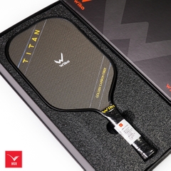 VỢT PICKLEBALL WIKA TITAN MẶT VỢT TITANIUM VÀNG Siêu nhám, dày viền 16 mm