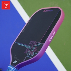 Vợt Pickleball Gamicy Cross 3 lớp carbon Fiber T1000 cao cấp, siêu cứng và nhám công nghệ lõi trợ lực x2 Dual FEC G-Pro Series 16mm
