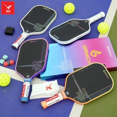 Vợt Pickleball Gamicy Cross 3 lớp carbon Fiber T1000 cao cấp, siêu cứng và nhám công nghệ lõi trợ lực x2 Dual FEC G-Pro Series 16mm