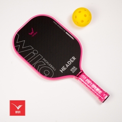 Vợt Pickleball Wika Header - Carbon T1000 cao cấp siêu nhám vân 3K - chiều dày viền 16mm
