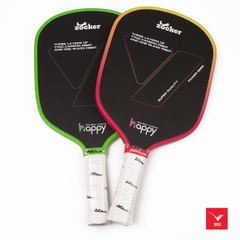 Vợt Pickleball Zocker Happy HP2 - Carbon T700 fiber siêu nhám lõi tổ ong đạt tiêu chuẩn USPA Hiệp hội Pickleball Hoa Kỳ