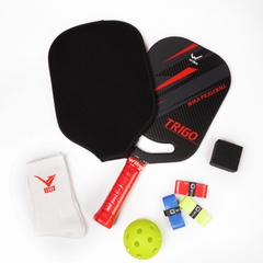 VỢT PICKLEBALL TRIGO mặt carbon 3K T1000 cao cấp siêu nhám - Full viền carbon dày 16mm
