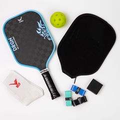 Vợt Pickleball Wika DRGN - carbon 18k độ dày 16mm - Bề mặt vợt siêu nhám