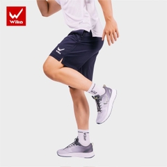 Quần short Wika - Chất liệu 100% polyester, dày dặn, có độ bền cao, thấm hút mồ tốt.