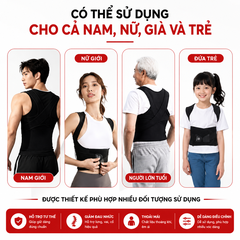 Đai chống gù lưng HUIFIT nẹp thẳng lưng, hỗ trợ chỉnh thẳng dáng, định hình lưng cho nam nữ
