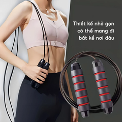 Dây nhảy thể dục lõi thép có tạ sắt dài 2.7m