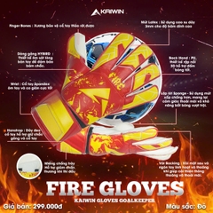Găng Tay Thủ Môn Kaiwin Fire Chính Hãng