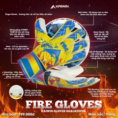 Găng Tay Thủ Môn Kaiwin Fire Chính Hãng