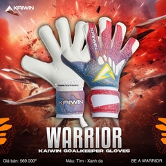 Găng tay thủ môn Kaiwin WARRIOR - Mút Latex Grippy từ Đức (dày 4mm)