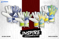 Găng tay thủ môn Kaiwin INSPIRE - Mút LATEX GRIPPY - Cao su Đức : Lòng bàn tay Dày 4mm