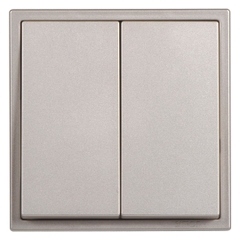 Module Công tắc đôi vuông một chiều màu Sâm Panh Simon i7 701021- 46 ( BAO GỒM MODULE CÔNG TẮC VÀ KHUNG)