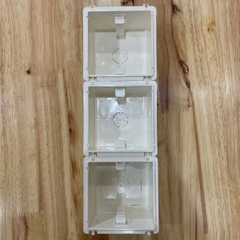 Đế âm tường vuông ghép nối Vasen màu trắng 86x86mm – VS-86x86x48