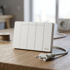 Bộ công tắc ba 2 chiều size S màu trắng Simon K9 - 591032