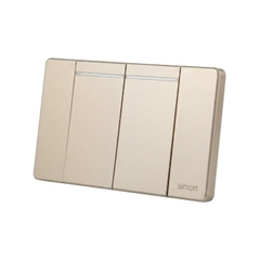 Bộ công tắc đôi 2 chiều size M sâm panh Simon K9 - 591022-46