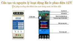 Rơ Le An Toàn Cho Phao Điện Bồn Nước 12V Siron SR-SR11