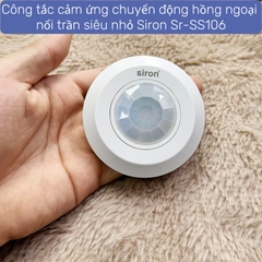 Công tắc cảm ứng chuyển động hồng ngoại nổi trần siêu nhỏ Siron Sr-SS106