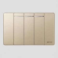 Bộ công tắc ba 2 chiều size S màu sâm panh Simon K9 - 591032-46