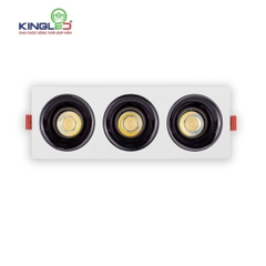 Đèn KingLed Âm Trần Rọi TURQUOISE 36W Lỗ Khoét 75x240 mm  DA-GL-3x12SSV247-T