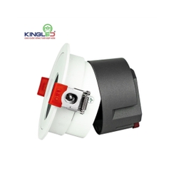 ĐÈN KINGLED ÂM TRẦN RỌI TOURMALINE DA-DLRO 12W ĐƠN SẮC Lỗ Khoét Phi 75 mm  DA-DLRO-12SS-T85-T