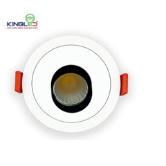 ĐÈN KINGLED ÂM TRẦN RỌI TOURMALINE DA-DLRO 12W ĐƠN SẮC Lỗ Khoét Phi 75 mm  DA-DLRO-12SS-T85-T