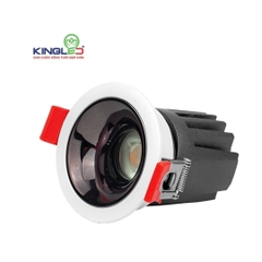 ĐÈN KINGLED ÂM TRẦN RỌI TOURMALINE DA-DLRC 7W ĐƠN SẮC Lỗ Khoét Phi 58 mm  DA-DLRC-7SS-T63-T