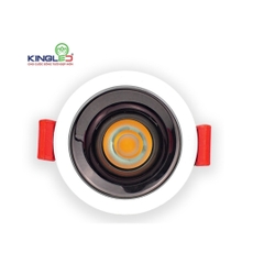 ĐÈN KINGLED ÂM TRẦN RỌI TOURMALINE DA-DLRC 7W ĐƠN SẮC Lỗ Khoét Phi 58 mm  DA-DLRC-7SS-T63-T