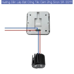 Công tắc cảm ứng chuyển động hồng ngoại nổi trần kiểu vuông Siron SR-SS111