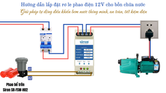 Rơ Le An Toàn Cho Phao Điện Bồn Nước 12V Siron SR-SR11