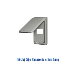 Mặt 1 thiết bị có nắp che mưa Panasonic WEG7901HK-VN - Màu Xám