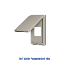 Mặt 1 thiết bị có nắp che mưa Panasonic WEG7901K-VN - Màu Beige