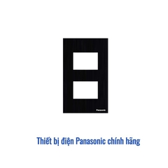 Mặt 2 thiết bị Panasonic WEV68020MB - Màu Đen Ánh Kim (Refina)