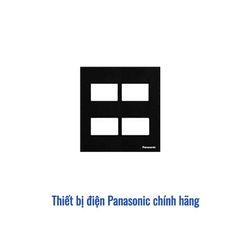 Mặt 4 thiết bị Panasonic WEV68040MB - Màu Đen Ánh Kim (Refina)