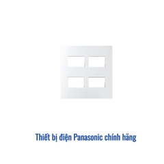 Mặt 4 thiết bị Panasonic WEV68040MW - Màu Trắng Ánh Kim (Refina)