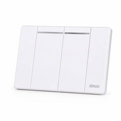 Bộ công tắc đôi 2 chiều size M màu trắng Simon K9 - 591022