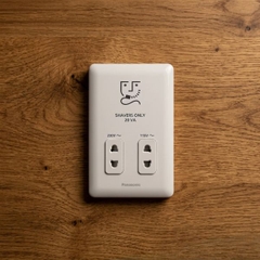Ổ cắm chuyên dụng dành cho máy cạo râu Panasonic (Shaver Socket) - WSBC9120W